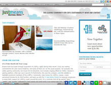 Tablet Screenshot of justmeans.com